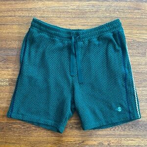 Reiss Men's Green Cotton Open Knit Shorts NWT